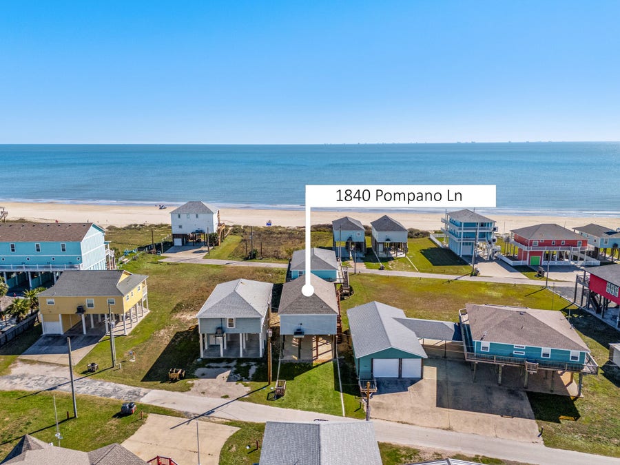 Property photo for 1840 Pompano Lane, Crystal Beach, TX