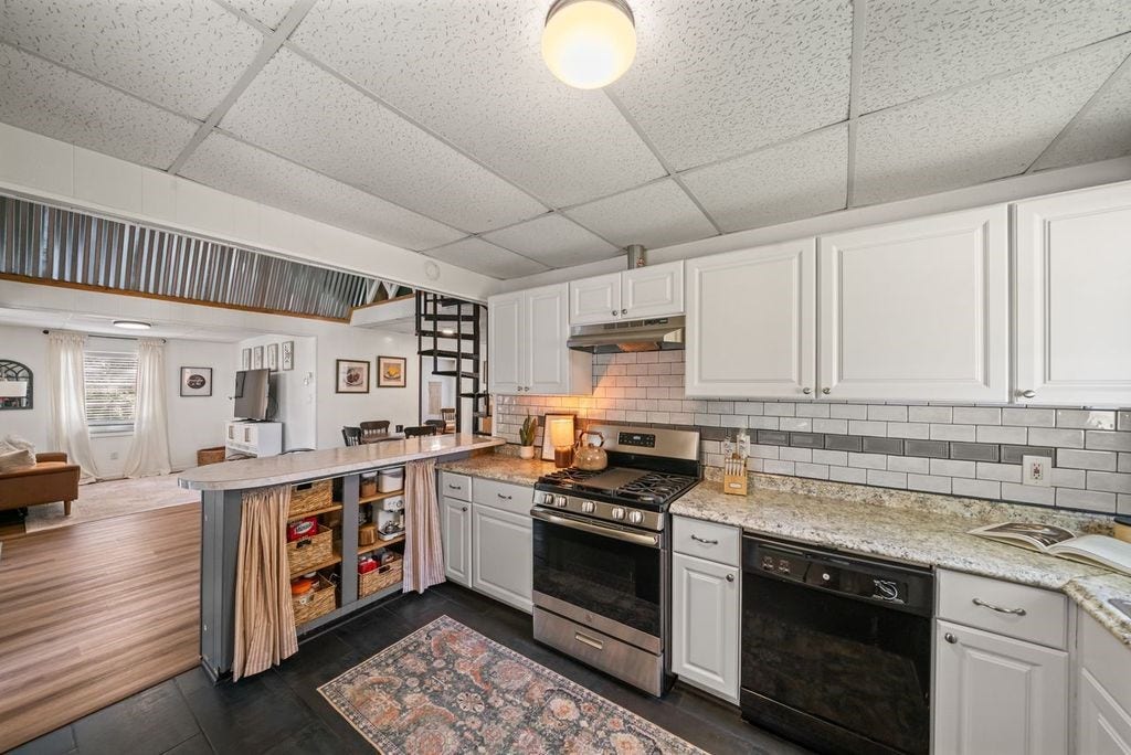 Functional and beautifully updated kitchen, modern pantry