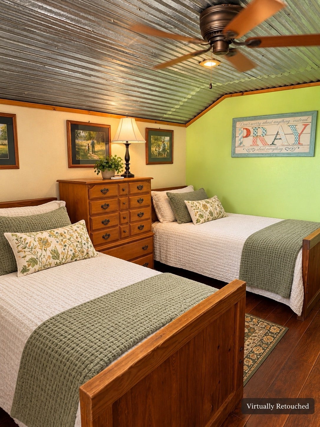 1325 E Stroker Road, Crosby, TX 77532 Virtually retouched upstairs bedroom #2 (remodeled)