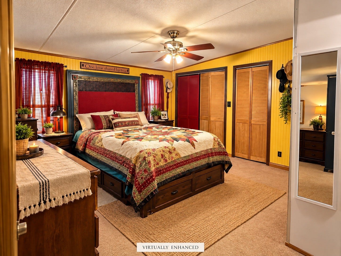 1325 E Stroker Road, Crosby, TX 77532 Virtually retouched master bedroom down