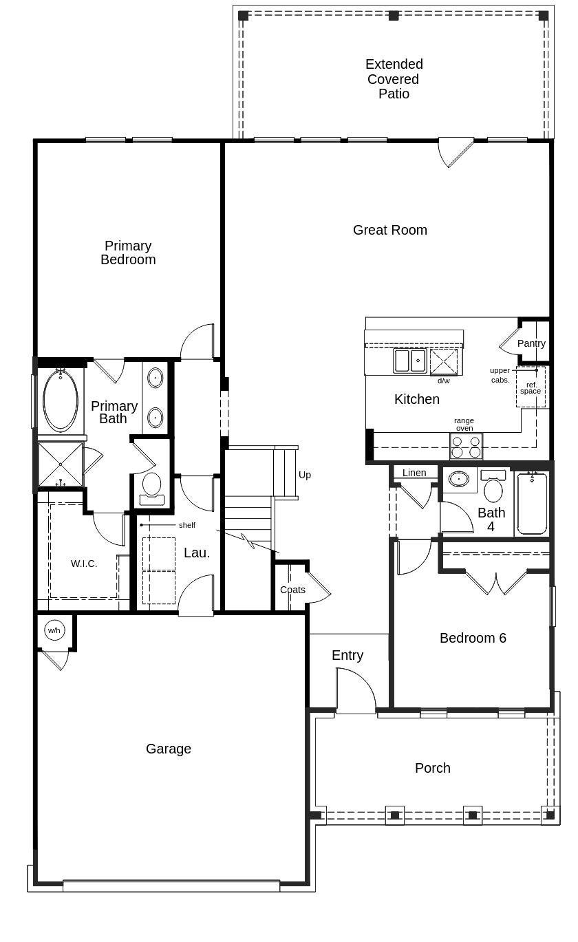 This floor plan features 5 bedrooms, 3 full baths, and over 2,500 square feet of living space