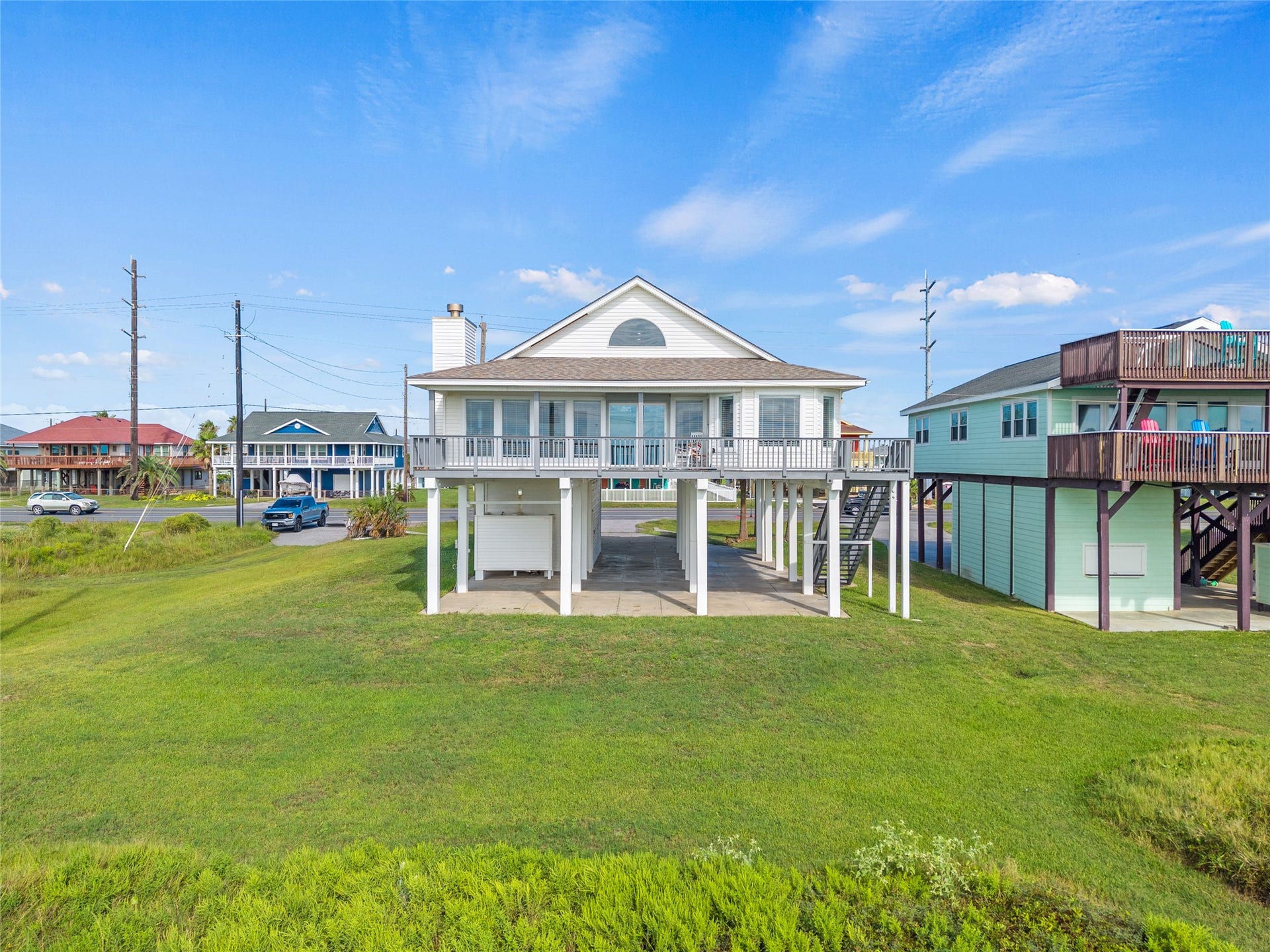 21631 Termini San Luis Pass Road, Galveston, TX 77554 Enjoy the privacy of the oversized lot! It allows for ample outdoor space.