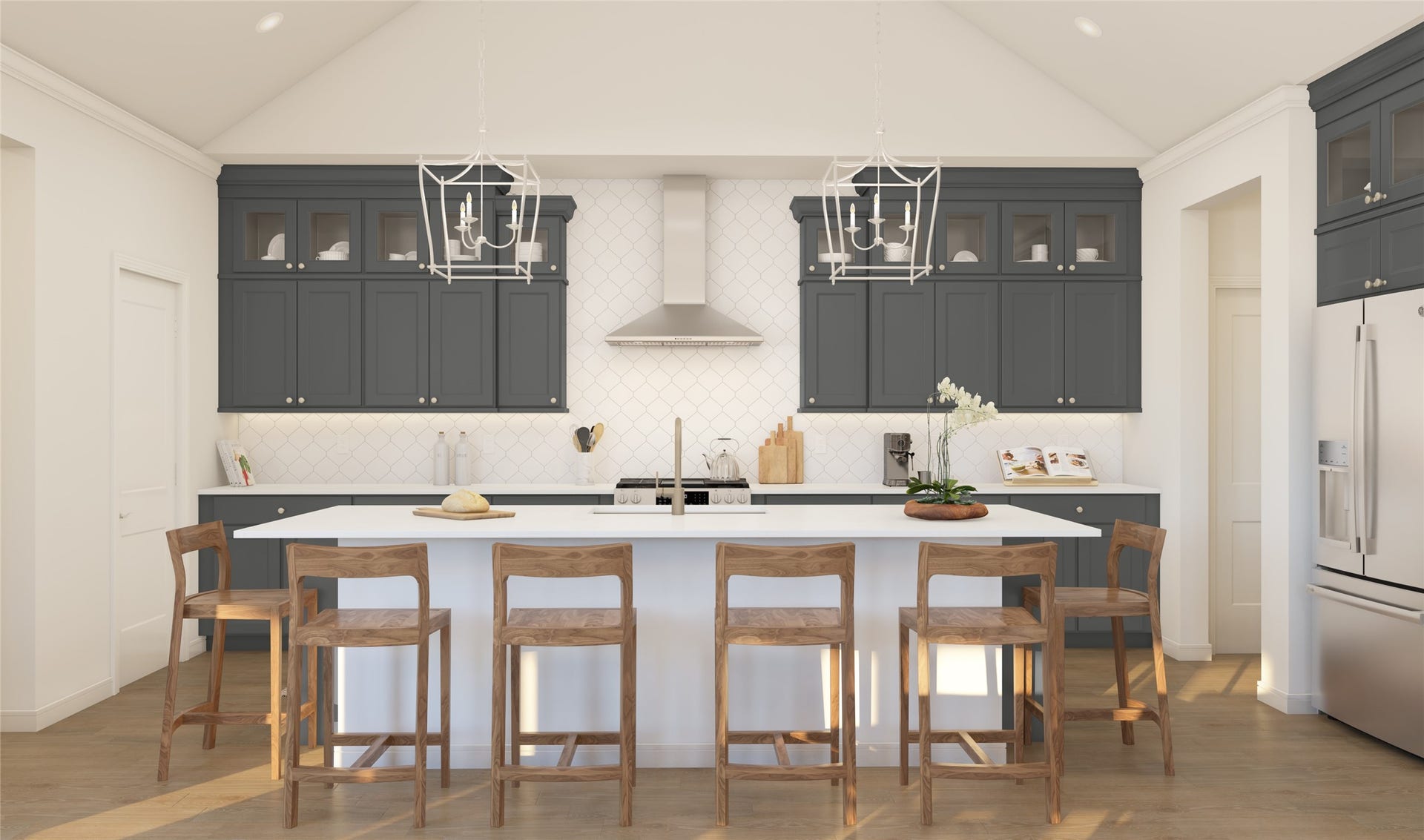 Gourmet island kitchen (*Artist rendering used for illustration purposes only.)