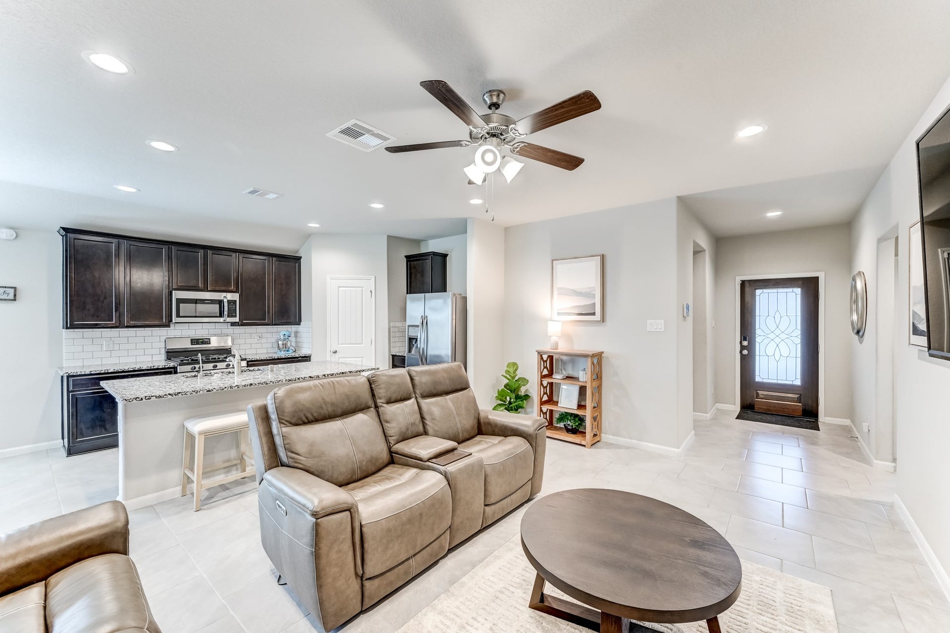 Living room with open layout