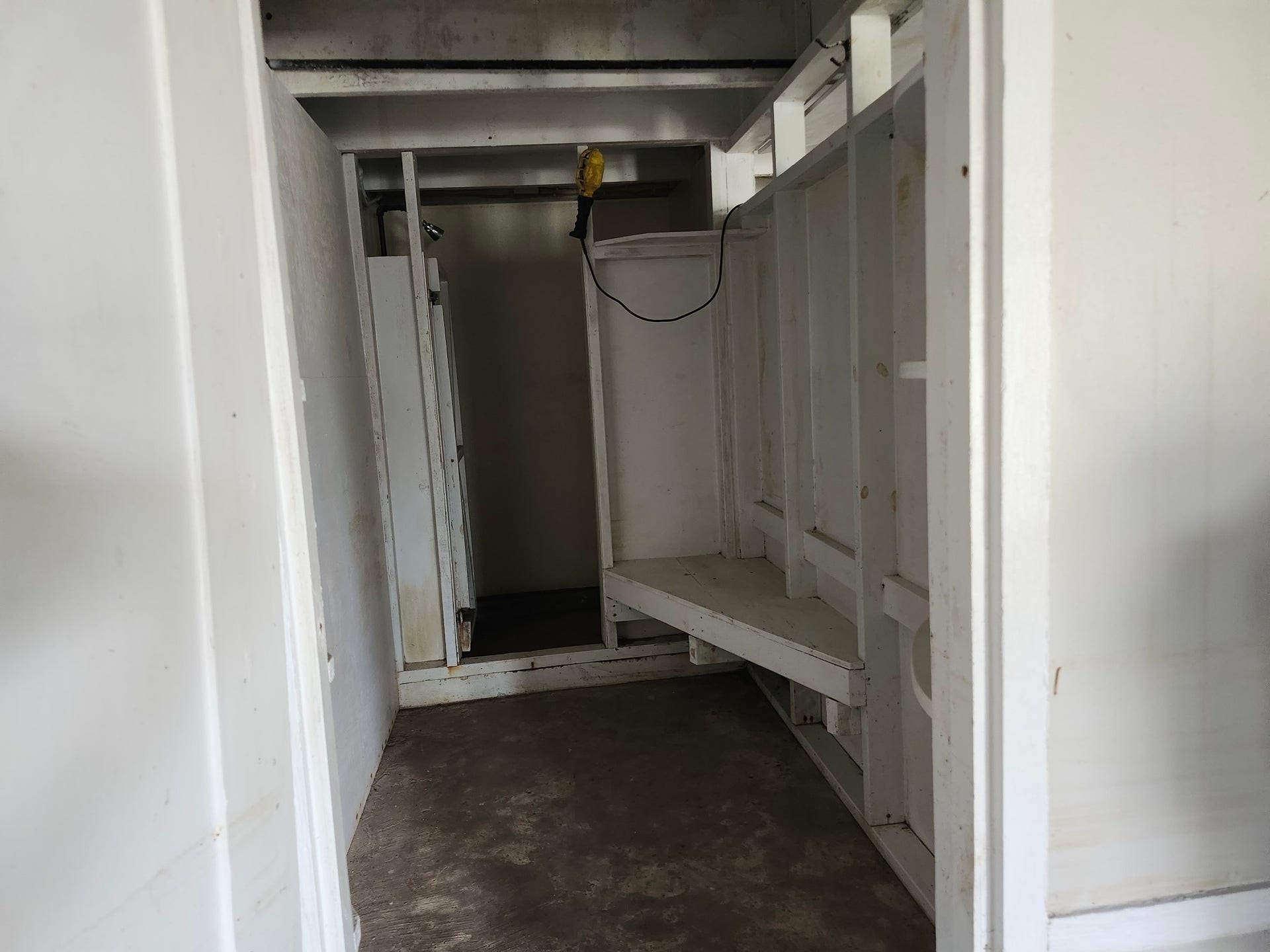 Shower and changing area