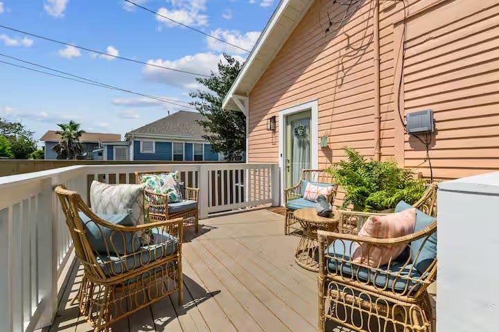 2601 37th Street, Galveston, TX 77550 Relax on the spacious back deck