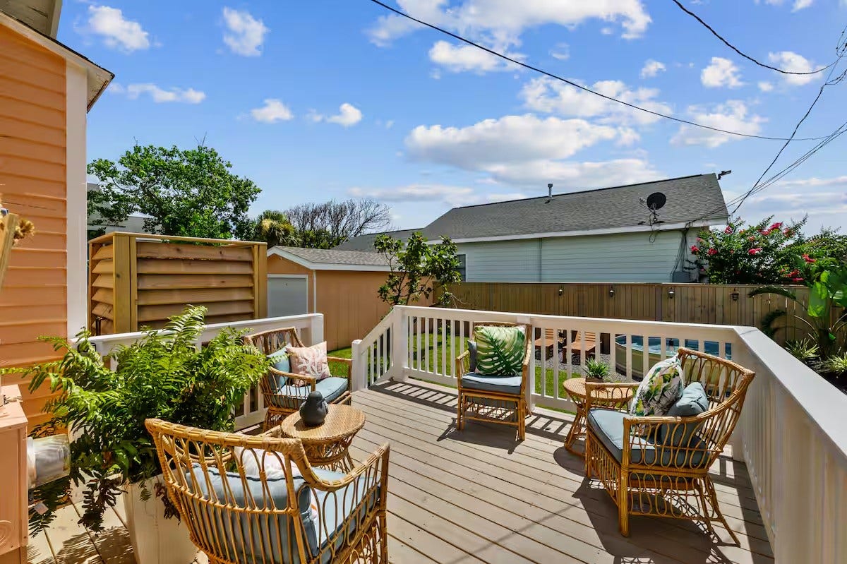 2601 37th Street, Galveston, TX 77550 Relax on the spacious back deck