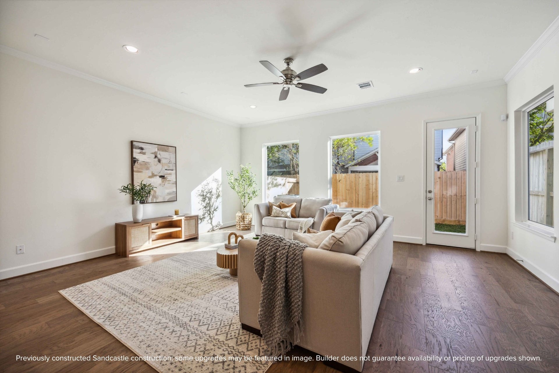 Whether youre watching the big game or curling up with a good book, this spacious living room gives you the flexibility to make it your own.