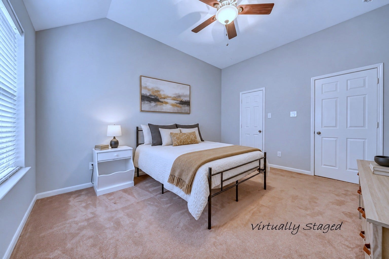 1859 Pembrook Circle, Conroe, TX 77301 Virtually staged Bedroom 3 with large walk in closet