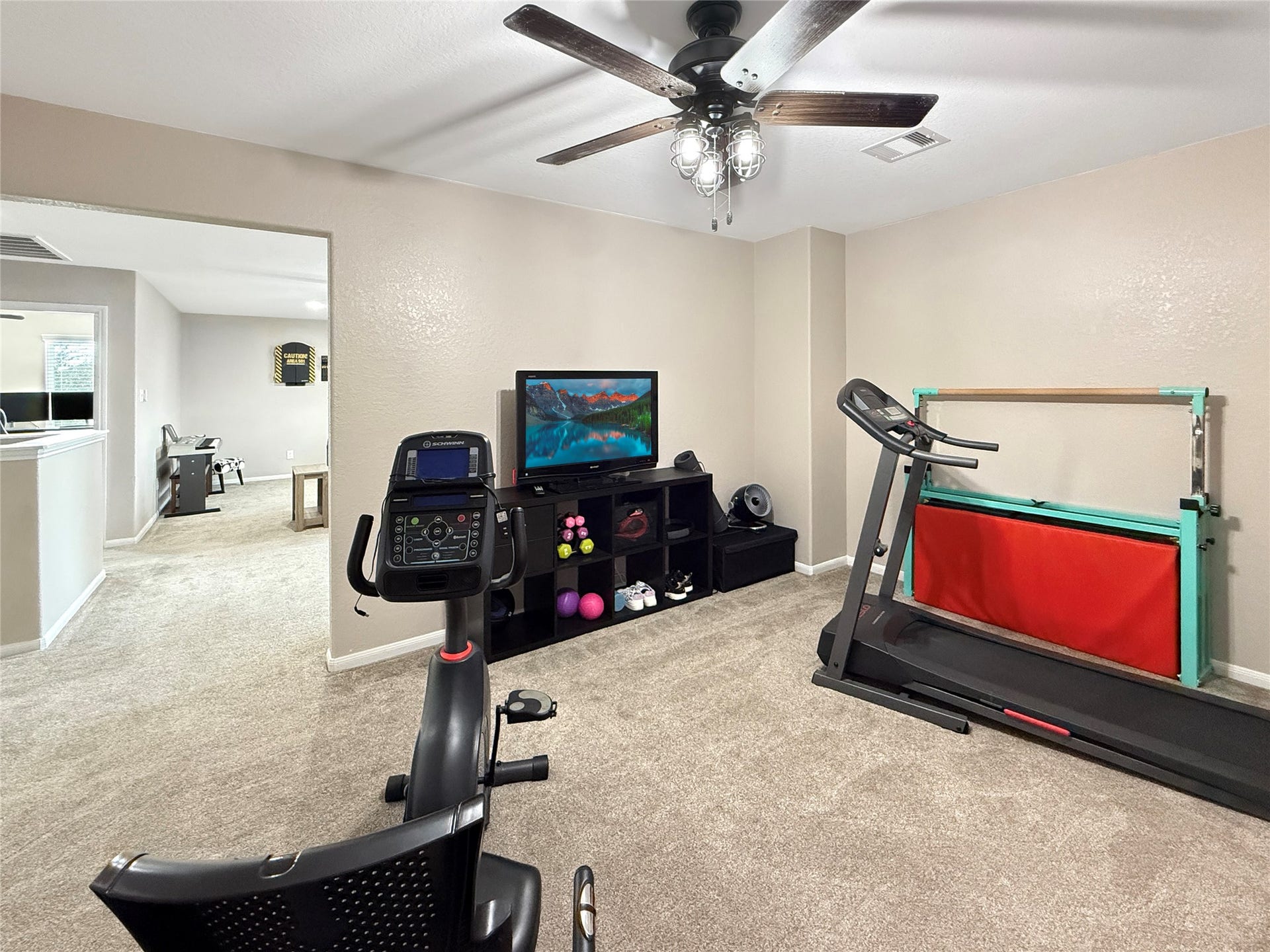 Imagine this versatile space as your own media room for cozy movie nights and watching your favorite shows.