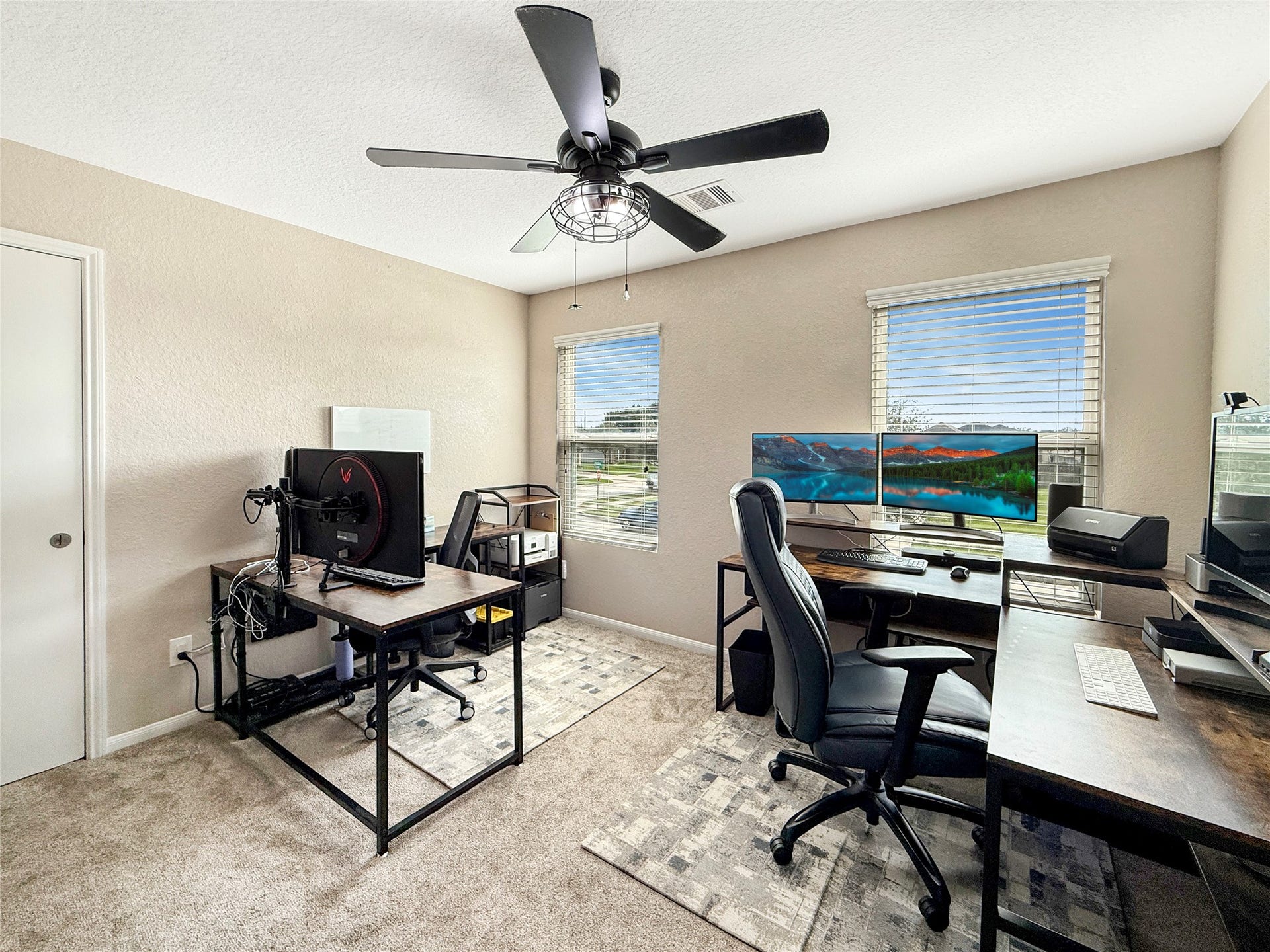 Upstairs office offers a dedicated space to work or study, with potential for a fifth bedroom to suit your needs.