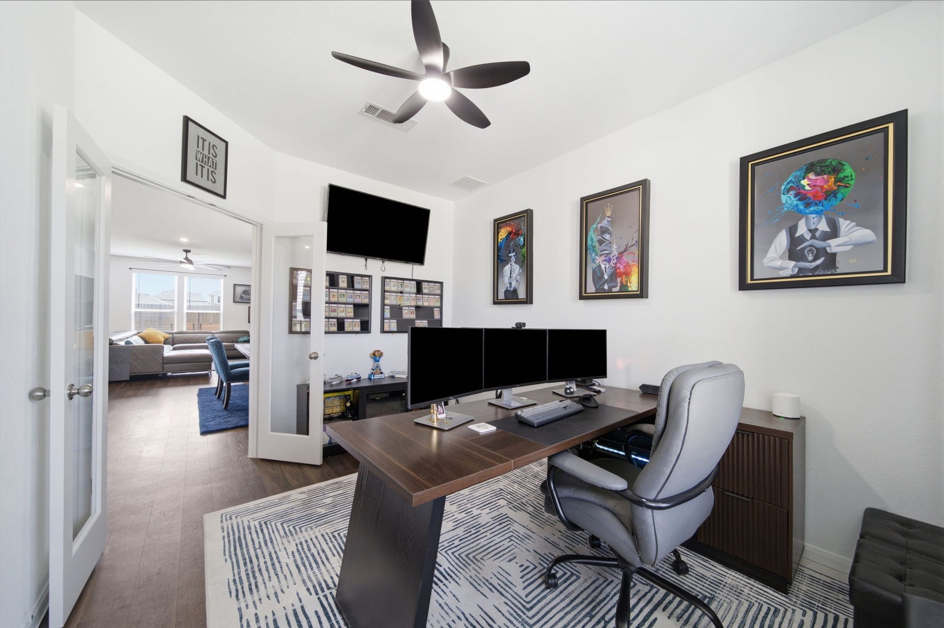 Another view of the home office.