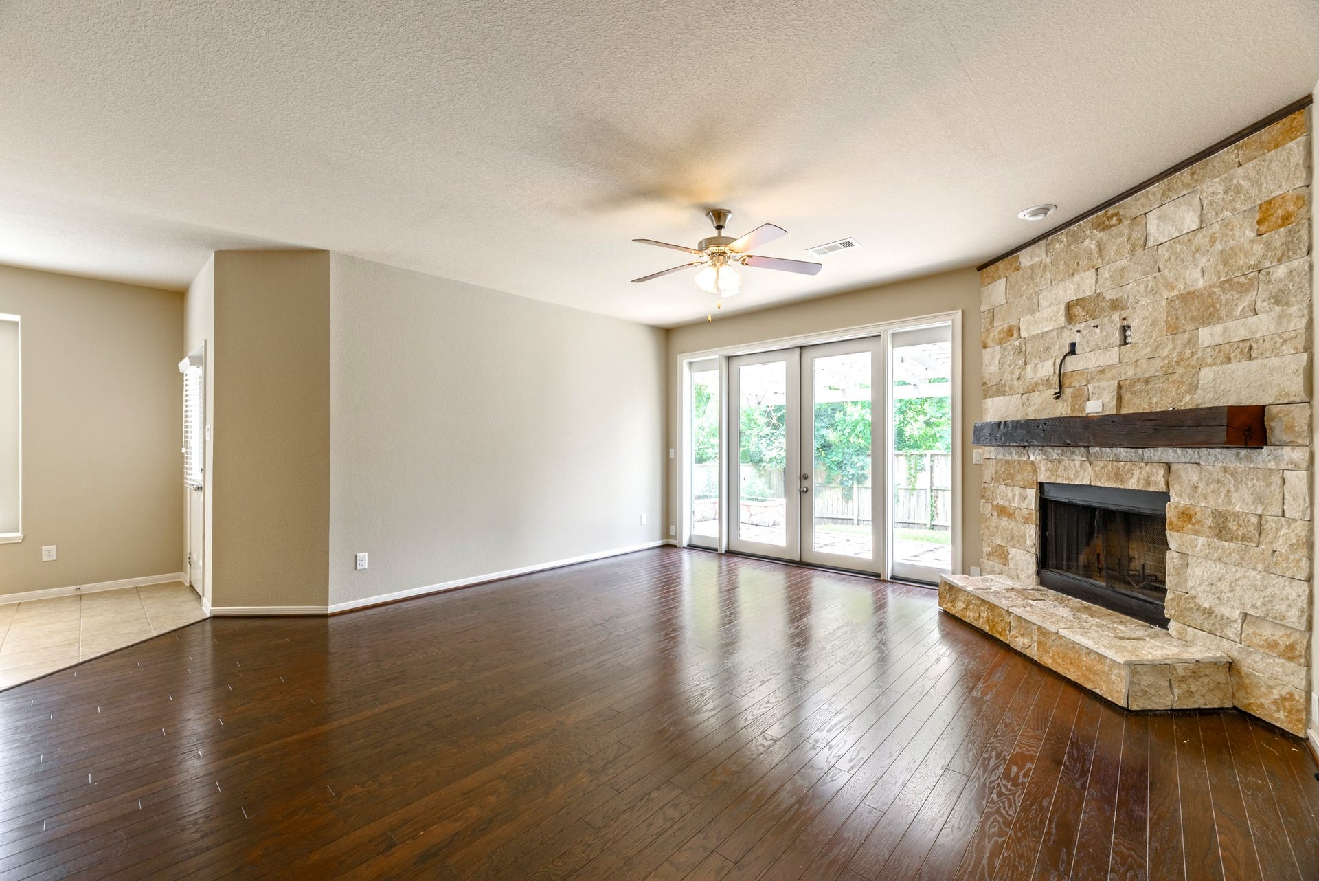 202 Black Swan Place, Magnolia, TX 77354 Plenty of light from the french doors leading into the backyard.