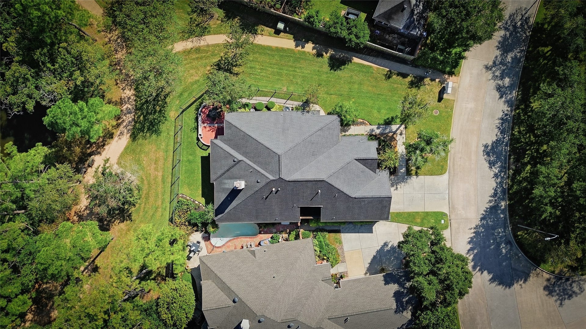 11839 Catrose Lane, Cypress, TX 77429 Bird's eye view of this wonderful lot.