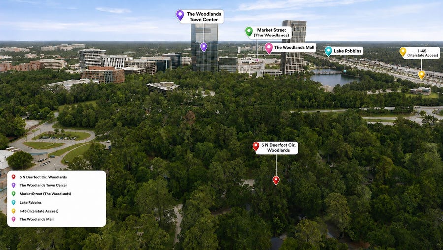 Property photo for 5 N Deerfoot Circle, The Woodlands, TX