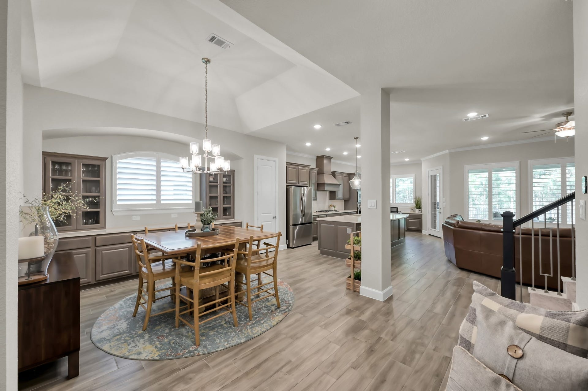 Custom interior painting, Custom crown molding installed throughout and Plantation shutters throughout the home.