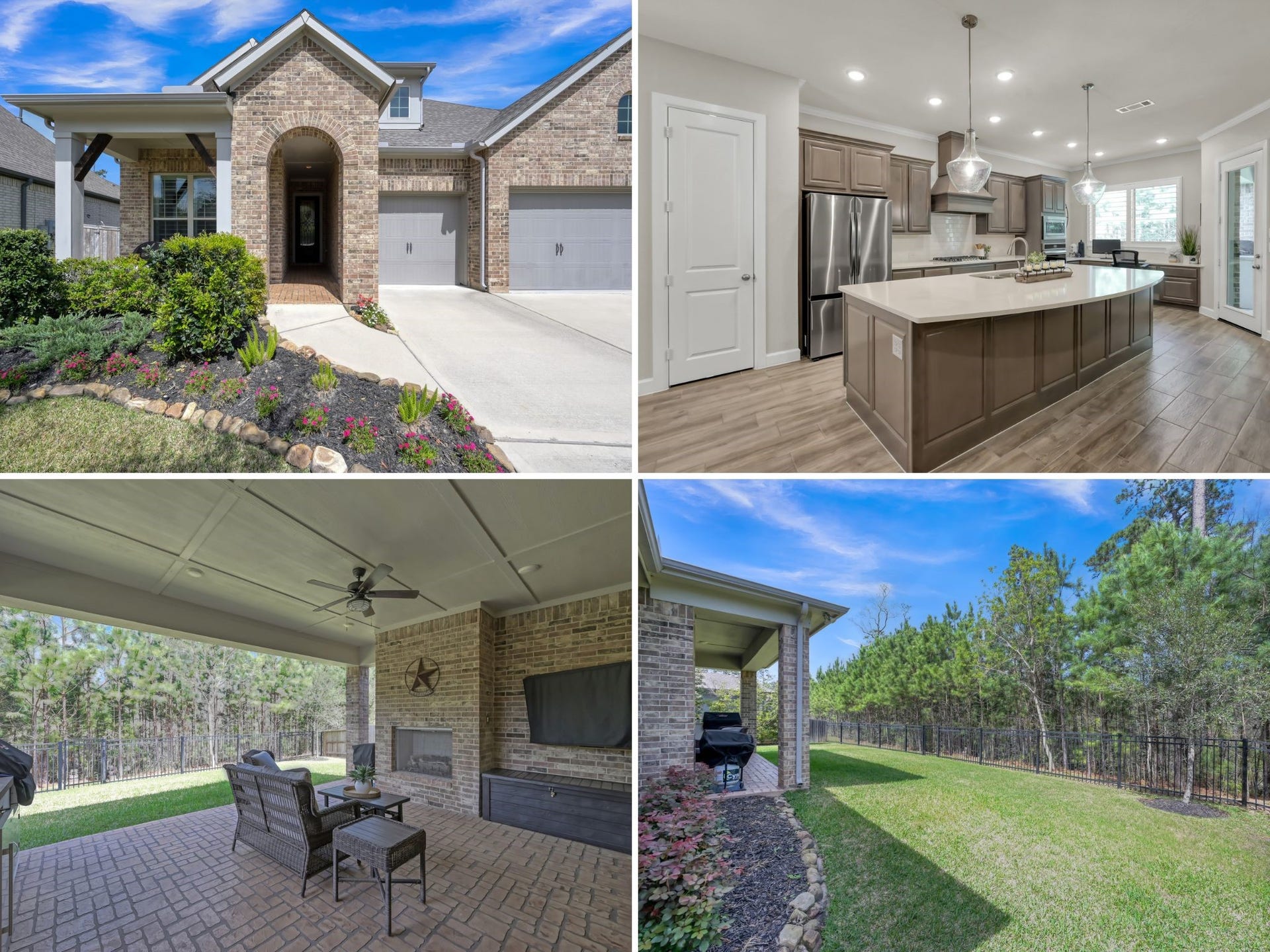 Welcome home to 334 Torrey Bloom Loop! David Weekley 1.5-story home built in 2021 featuring beautiful brick elevation, inviting arched entry, and exceptional curb appeal with a spacious 3-car garage.  No rear neighbors!