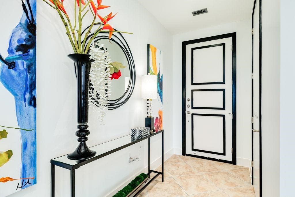 10327 Termini San Luis Pass Road, #218, Galveston, TX 77554 Unit entry with designer touches throughout