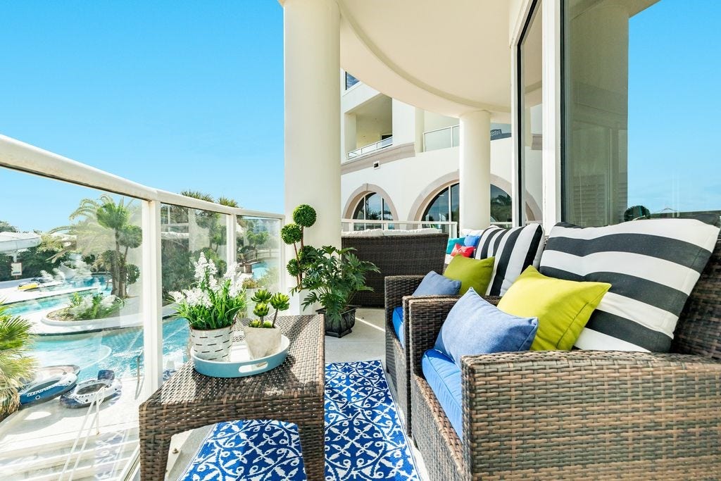 10327 Termini San Luis Pass Road, #218, Galveston, TX 77554 Large curved double balcony