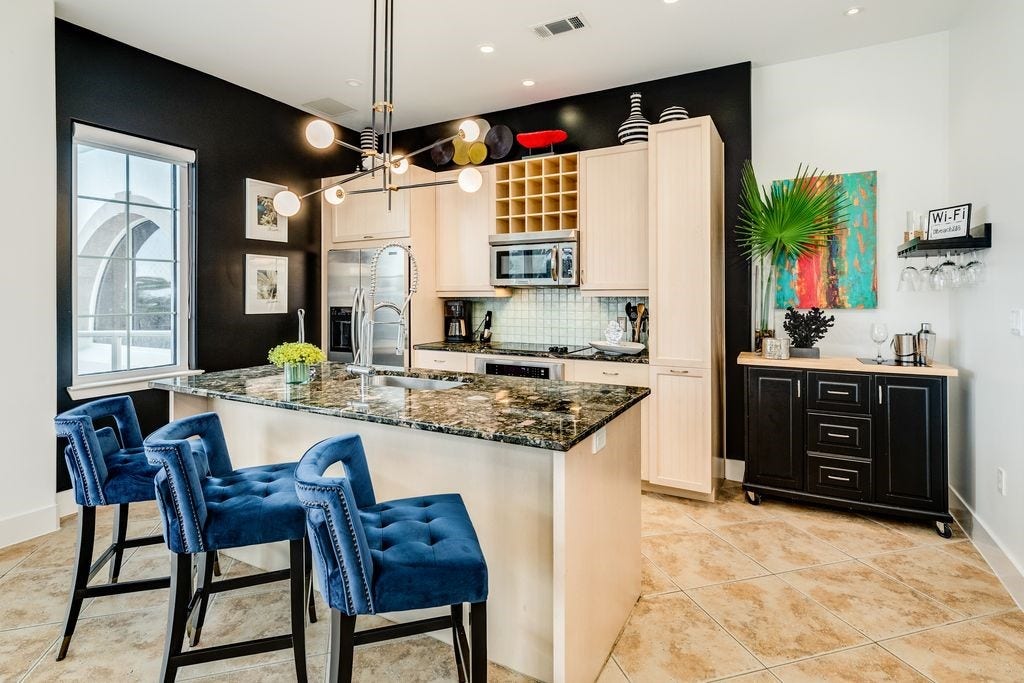 10327 Termini San Luis Pass Road, #218, Galveston, TX 77554 Kitchen with high end appliances