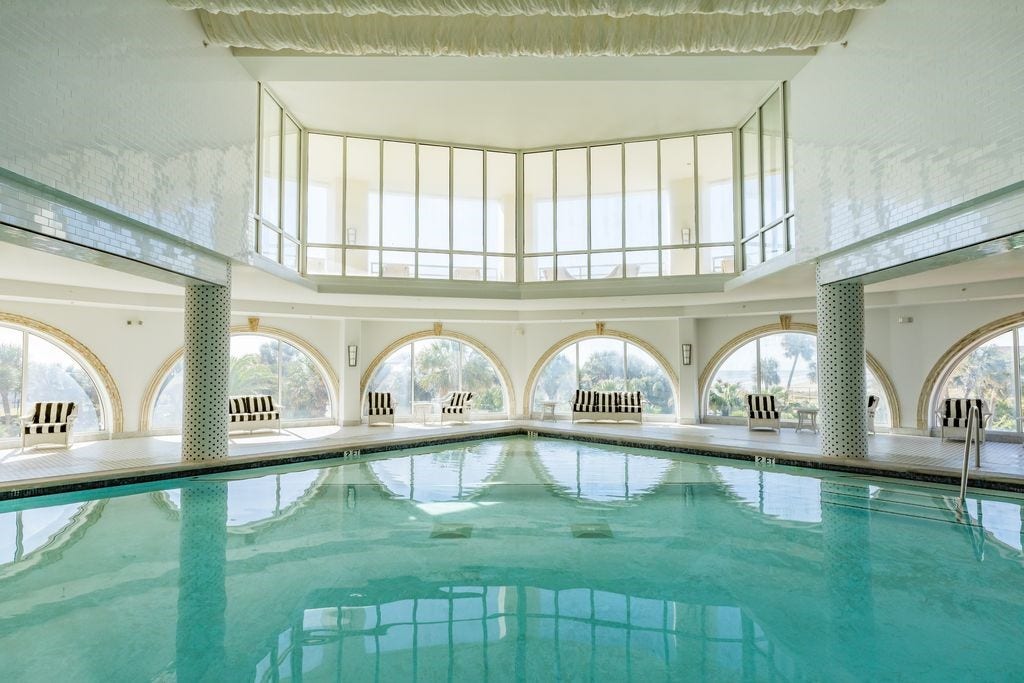 10327 Termini San Luis Pass Road, #218, Galveston, TX 77554 Diamond Beach indoor pool just down the hallway on 2nd floor