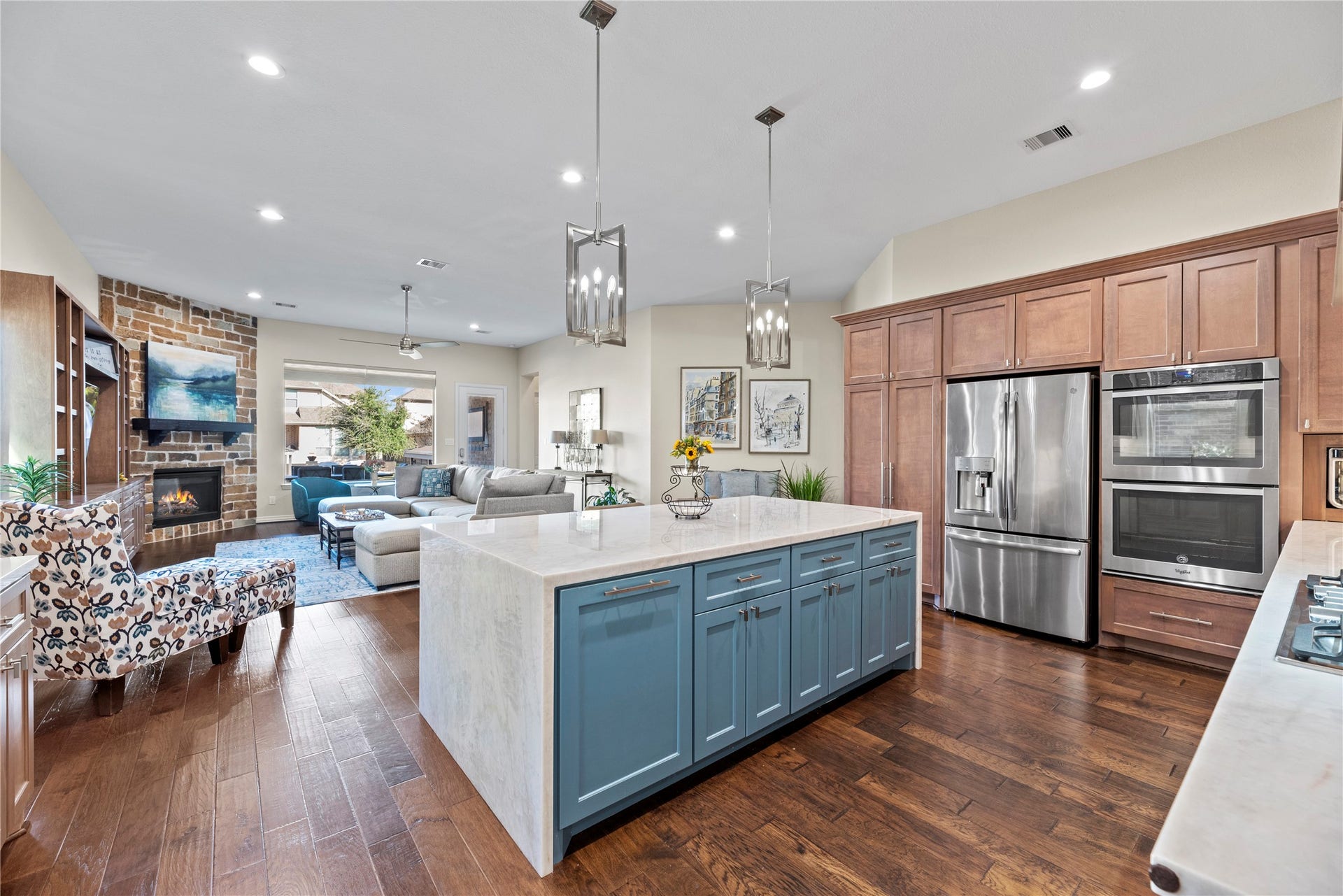 17922 Olde Oaks Estate Court, Cypress, TX 77433 With the open concept floor plan, this home is the perfect place to entertain all of your guest throughout the year.