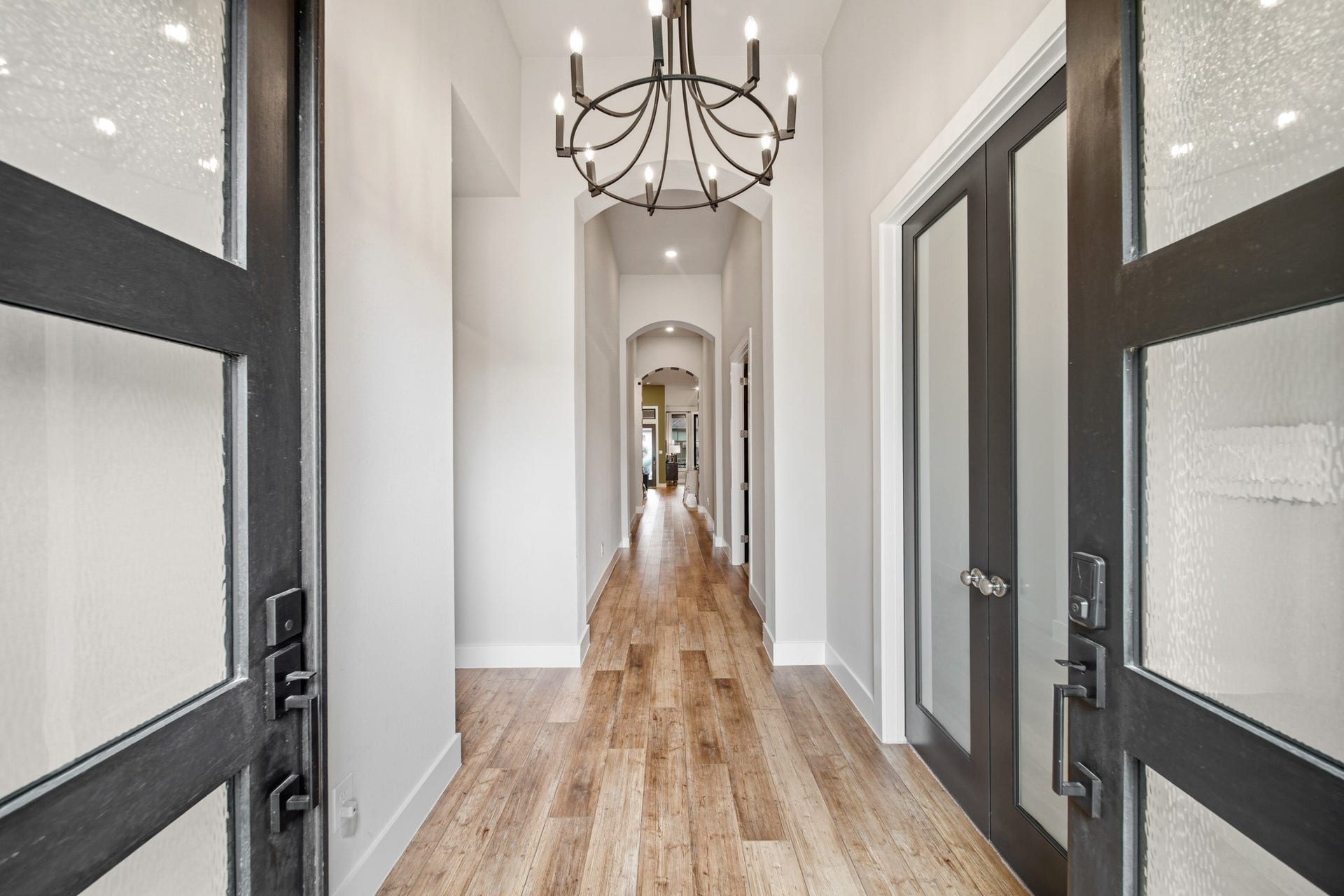 Double door grand entrance.