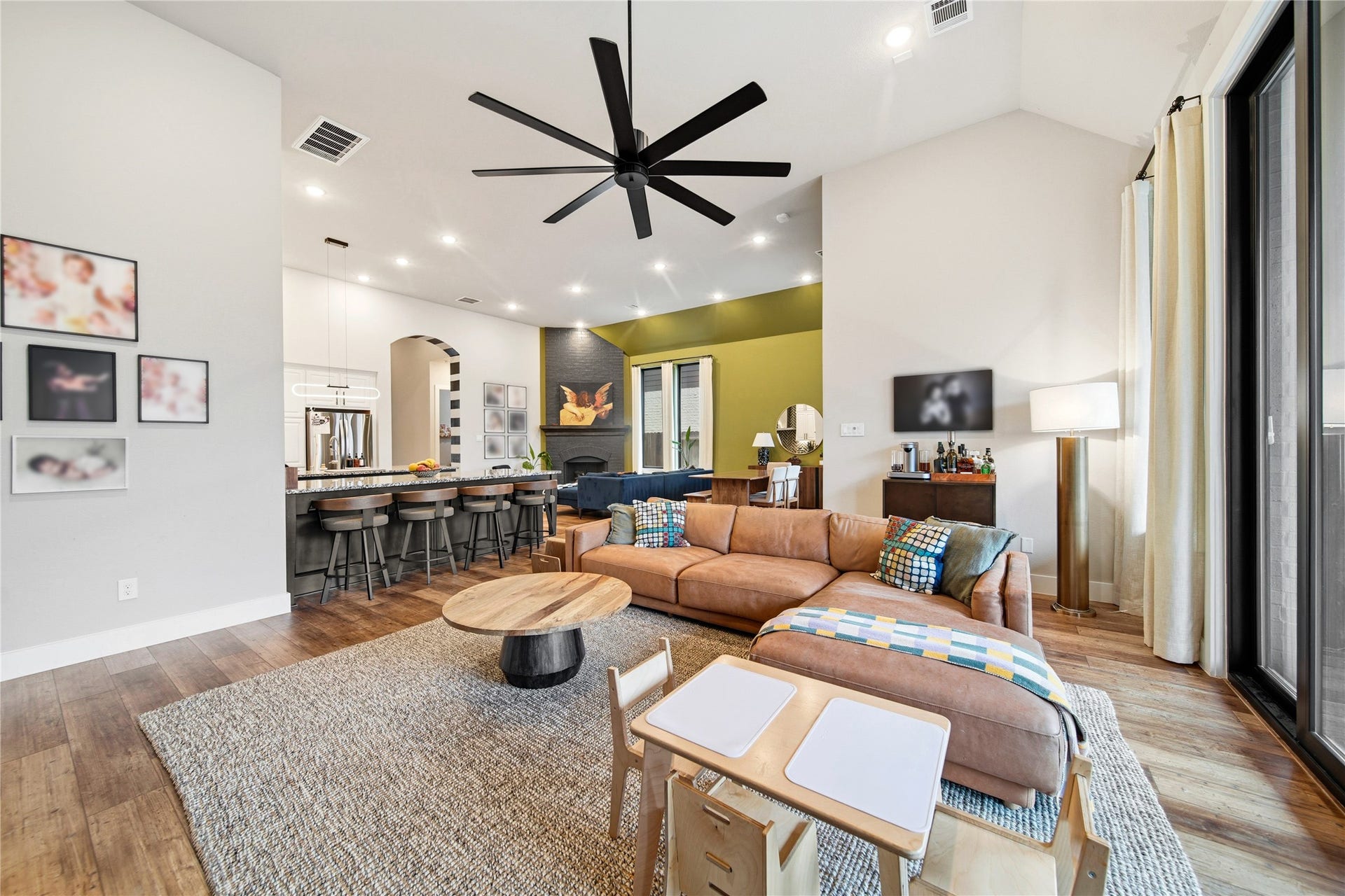 Open concept home.
