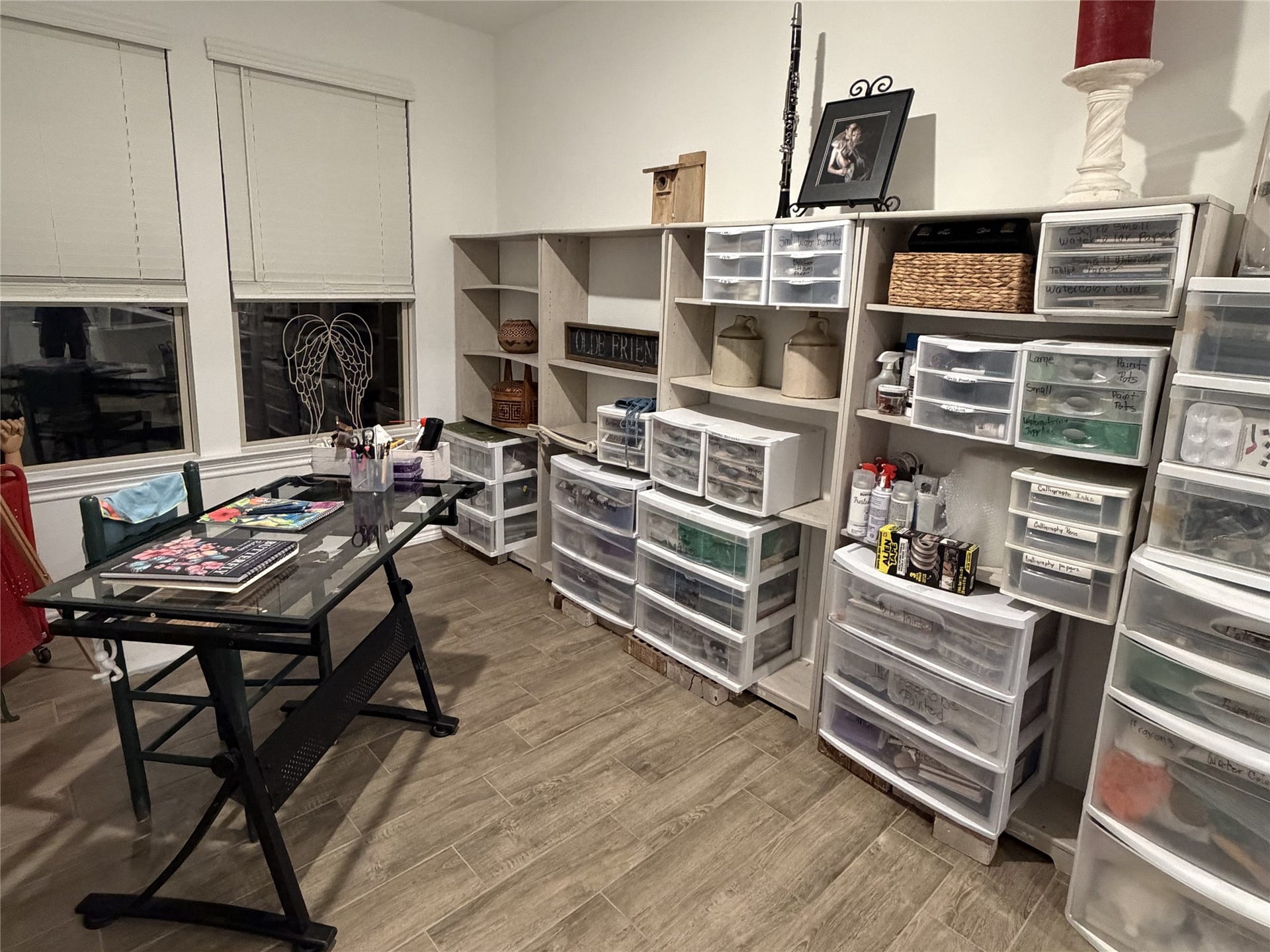 8015 Prospect Drive, Fulshear, TX 77441 Versatile study offers the perfect space for a home office, creative hobbies, or personal projects. Ample room for storage and organization makes this space as functional as it is flexible.