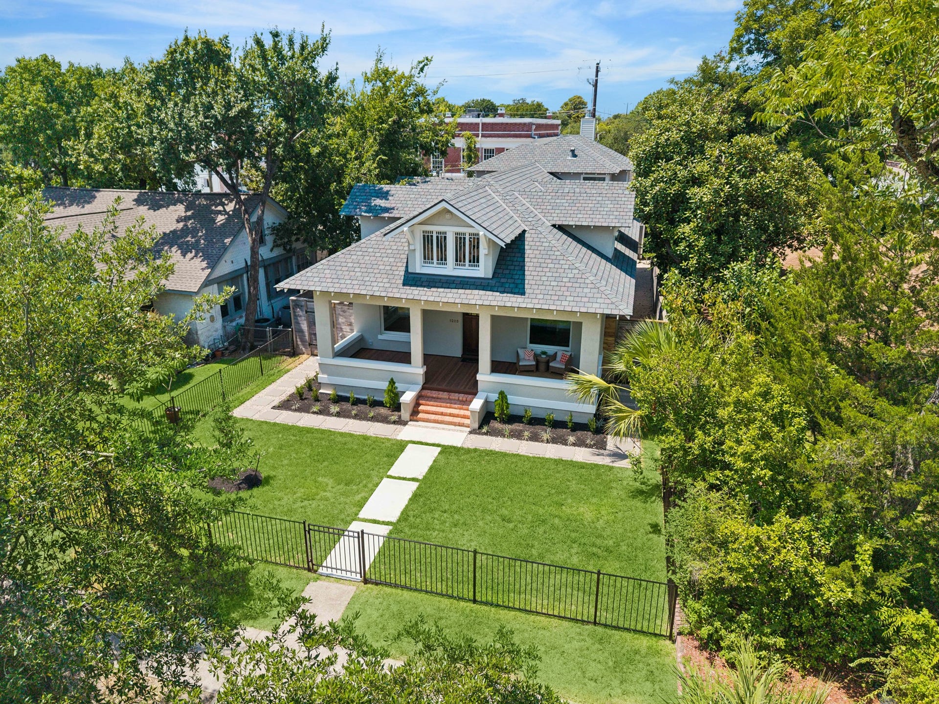 1203 Heights Boulevard, Houston, TX 77008 This Historic 1910 Craftsman Bungalow has been meticulously preserved with a deep love of character of the original house with a blend of current materials.