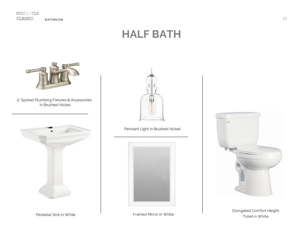 23635 Gulf Prairie Drive, Katy, TX 77493 Classic Look Palette 6: Half Bath (*Artist rendering used for illustration purposes only.)