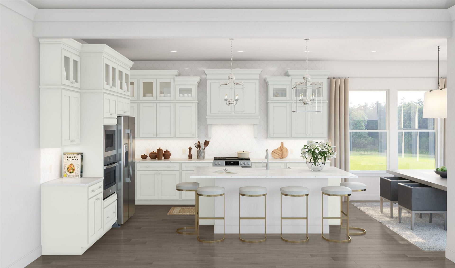 23635 Gulf Prairie Drive, Katy, TX 77493 Gourmet island kitchen (*Artist rendering used for illustration purposes only.)