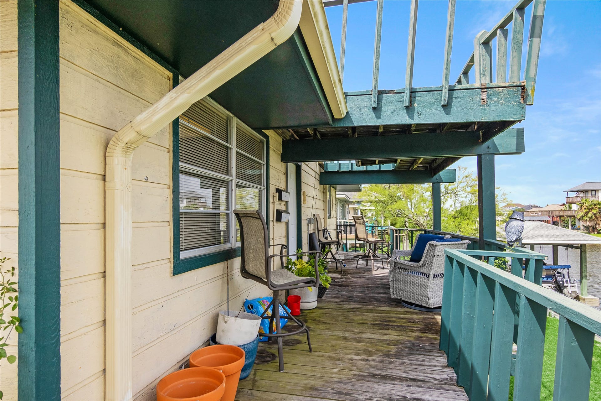 856 Bonita Street, Bayou Vista, TX 77563 Deck on second and third level.