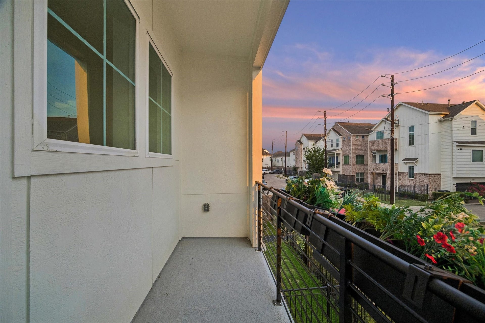 Representative photo of the balcony of a home from the same plan.