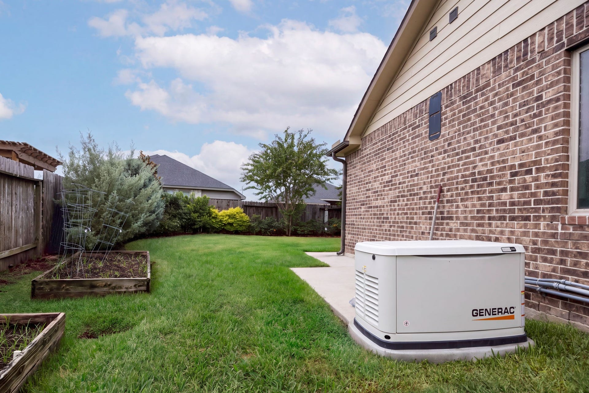 Whole home generator for peace of mind during outages.