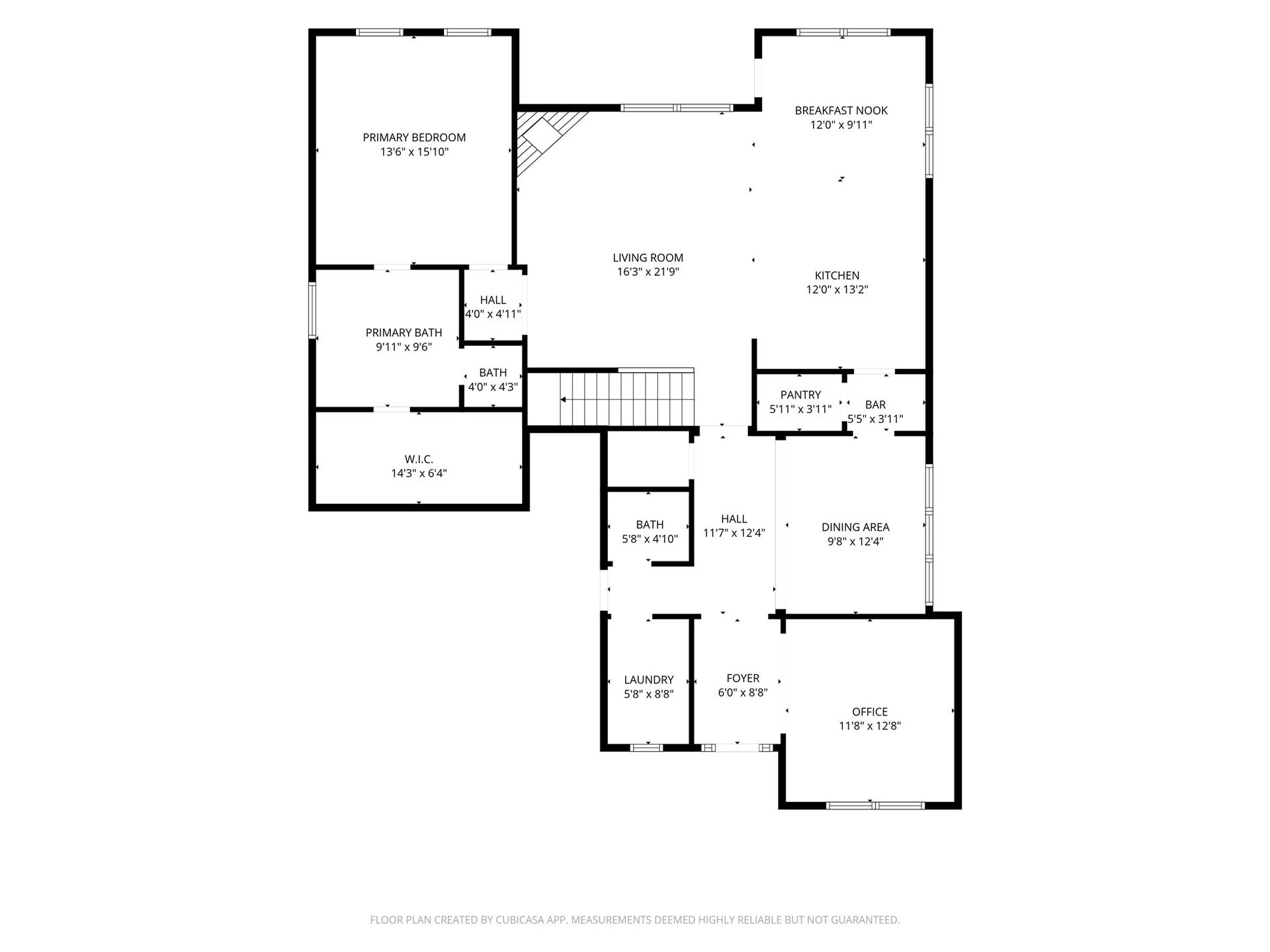 736 Somerset Landing Lane, League City, TX 77573 Entry foyer opens to a spacious living area featuring an open-concept layout connecting the living room, kitchen, and breakfast nook. The kitchen offers a functional design with pantry storage and adjacent dining area. The first floor includes a primary bedroom with private bath and walk-in closet, additional half bath, dedicated office, utility room, and access to the second floor.