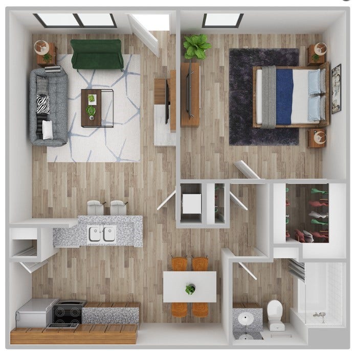 $399.00 move in Special for 1x1 & $599.00 Move in Special for 2x1 & 2x2 for Qualified Applicants Only.