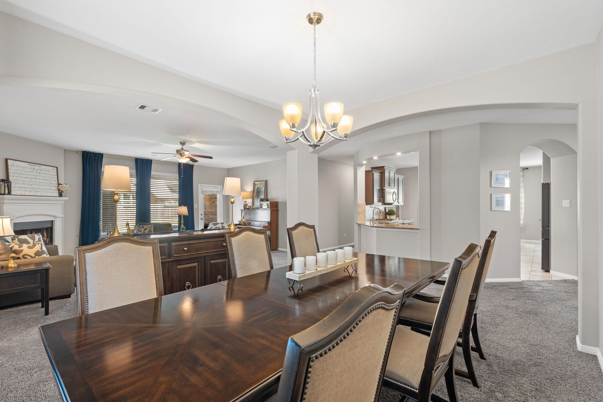 23418 Tirino Shores Drive, Katy, TX 77493 Inviting atmosphere in both the formal dining and living rooms