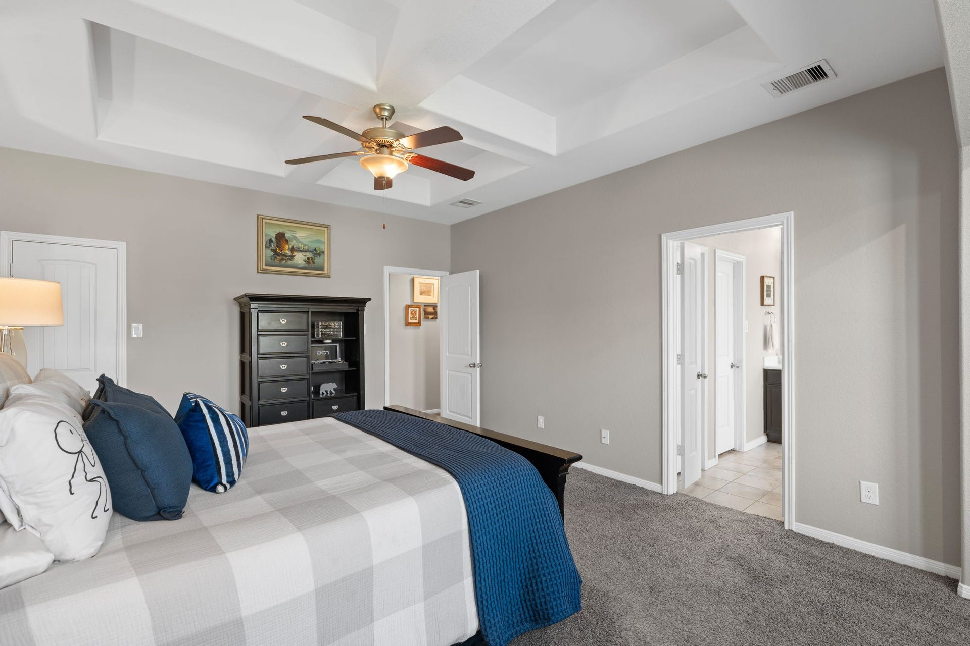 23418 Tirino Shores Drive, Katy, TX 77493 The primary suite leads to a luxurious master bath