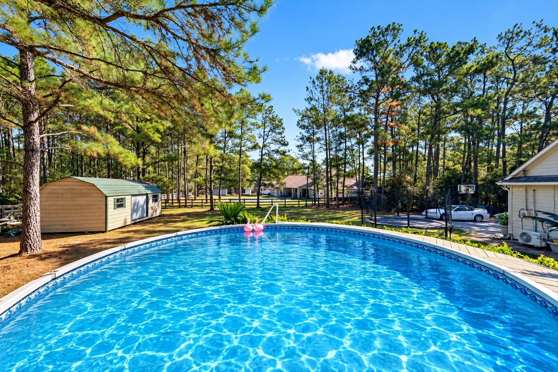 19902 Ruby Terrace Lane, Magnolia, TX 77355 Welcome Home to 19902 Ruby Terrace Ln. Relax by your above-ground pool (visually enhanced photo)