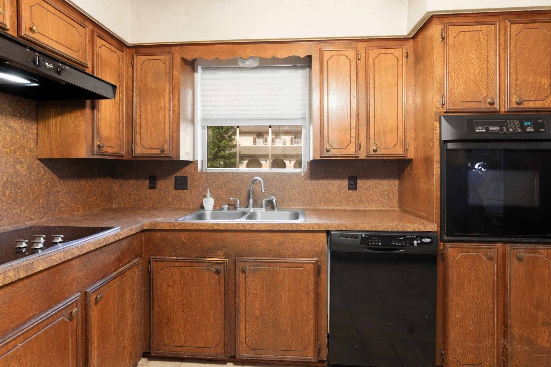 Kitchen sink window.