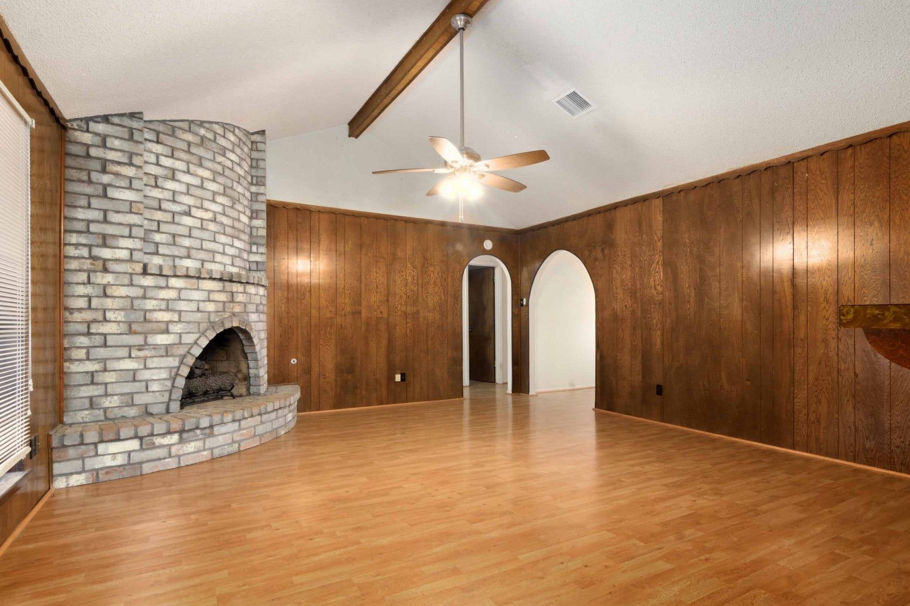 Cozy by the fire place.