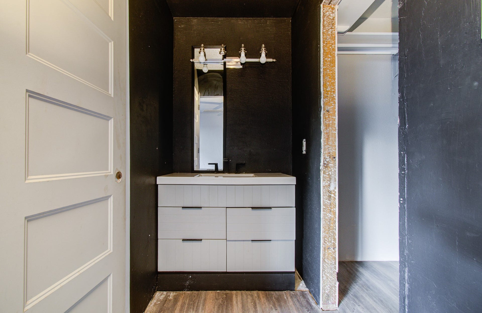 Primary bath with a walk in shower