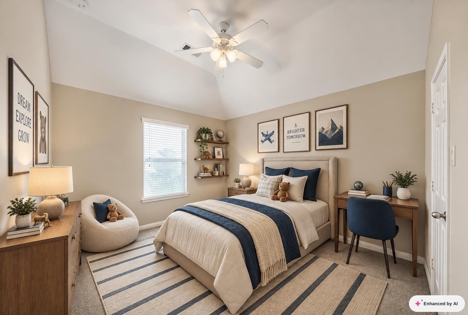 3250 Bandera Run Lane, Katy, TX 77494 Virtually staged secondary bedroom.