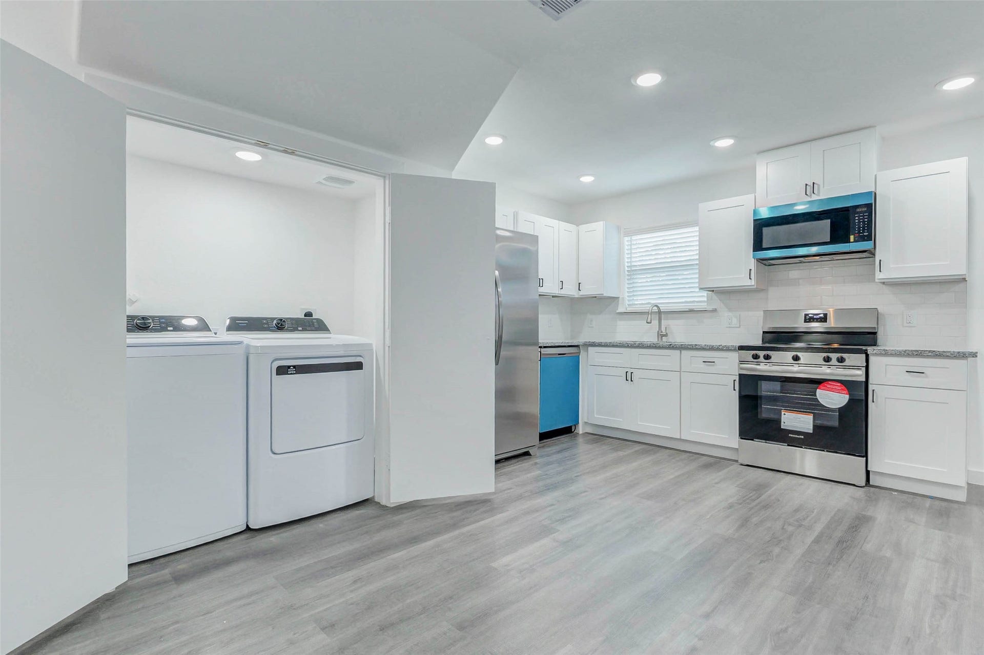 8218 Bigwood Street, #A/B, Houston, TX 77078 View of the Kitchen and Laundry