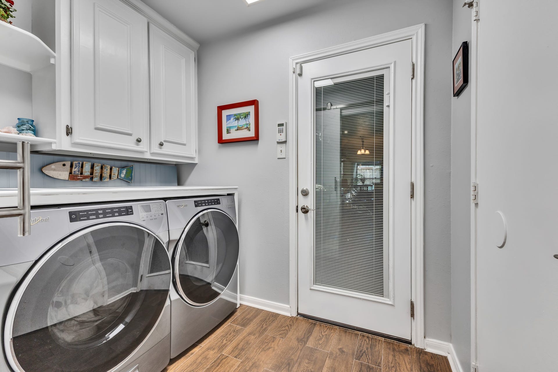 3502 Pecan Mill Drive, Sugar Land, TX 77498 Laundry room just off the kitchen, and walk out to the garage.