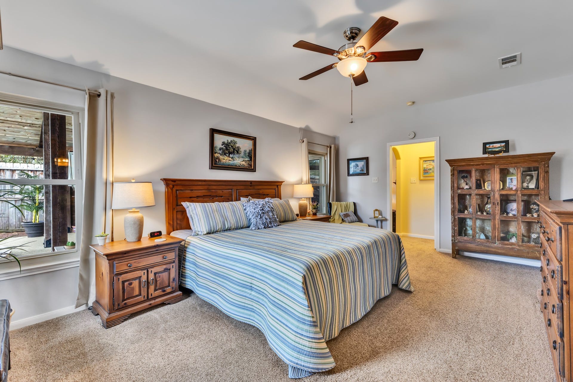 3502 Pecan Mill Drive, Sugar Land, TX 77498 Primary bedroom is at the back of the home and separate from the other two bedrooms.