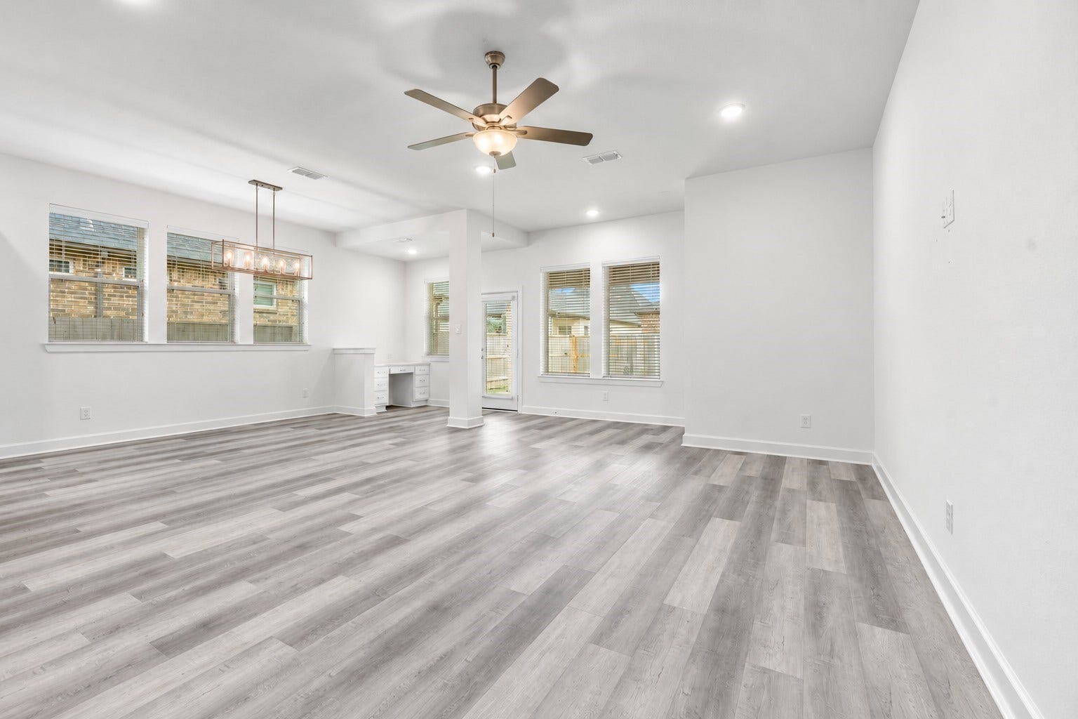 2323 Lambert Drive, Katy, TX 77493 Family Room looking towards back door