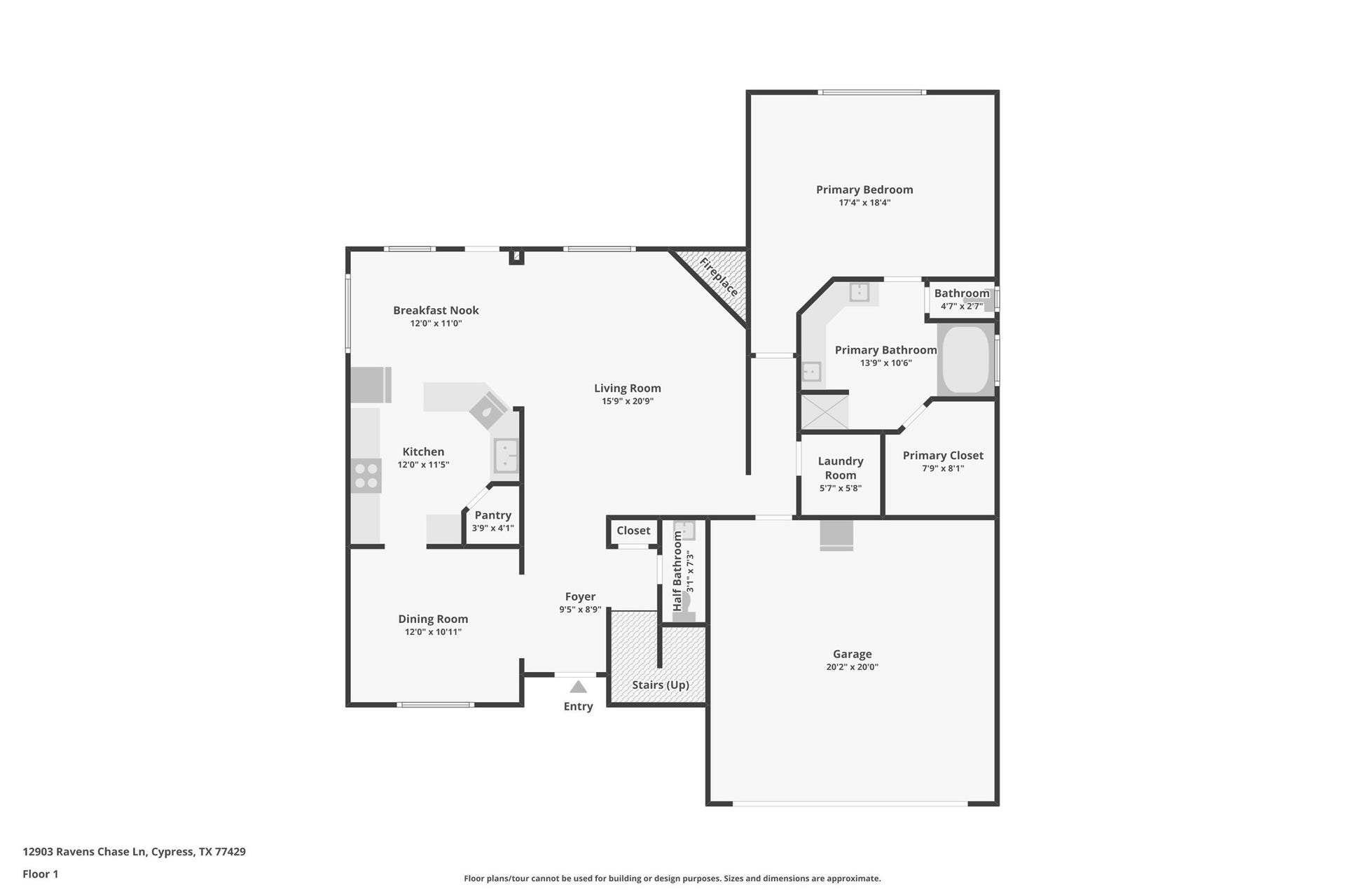 12903 Ravens Chase Lane, Cypress, TX 77429
