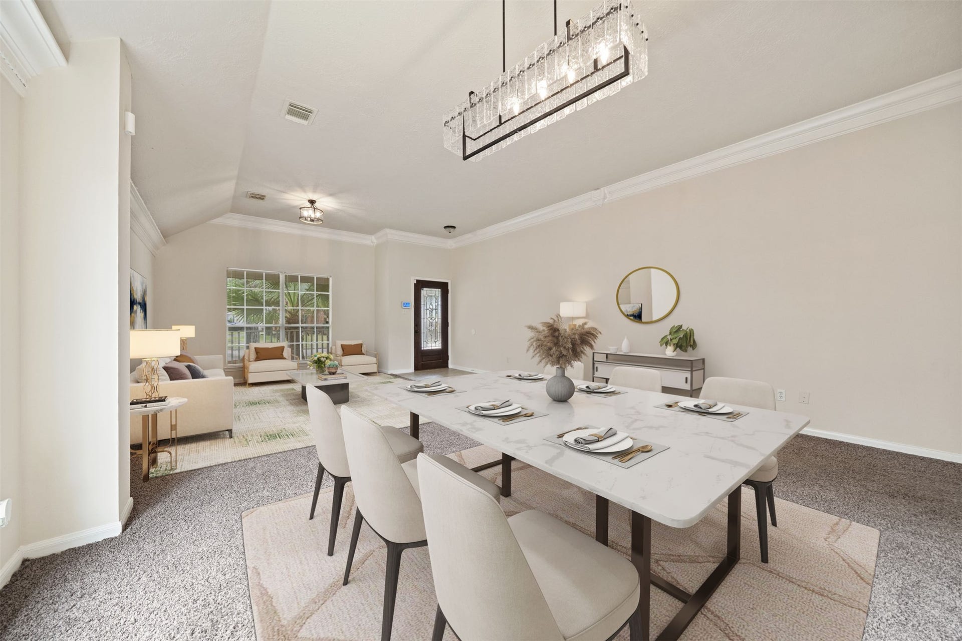 10902 Trail Ridge Drive, Houston, TX 77064 Perfect for both intimate dinners and lively gatherings. *virtually staged